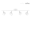 Carril de teto com 4 focos de luz ajustáveis Zero Promoção