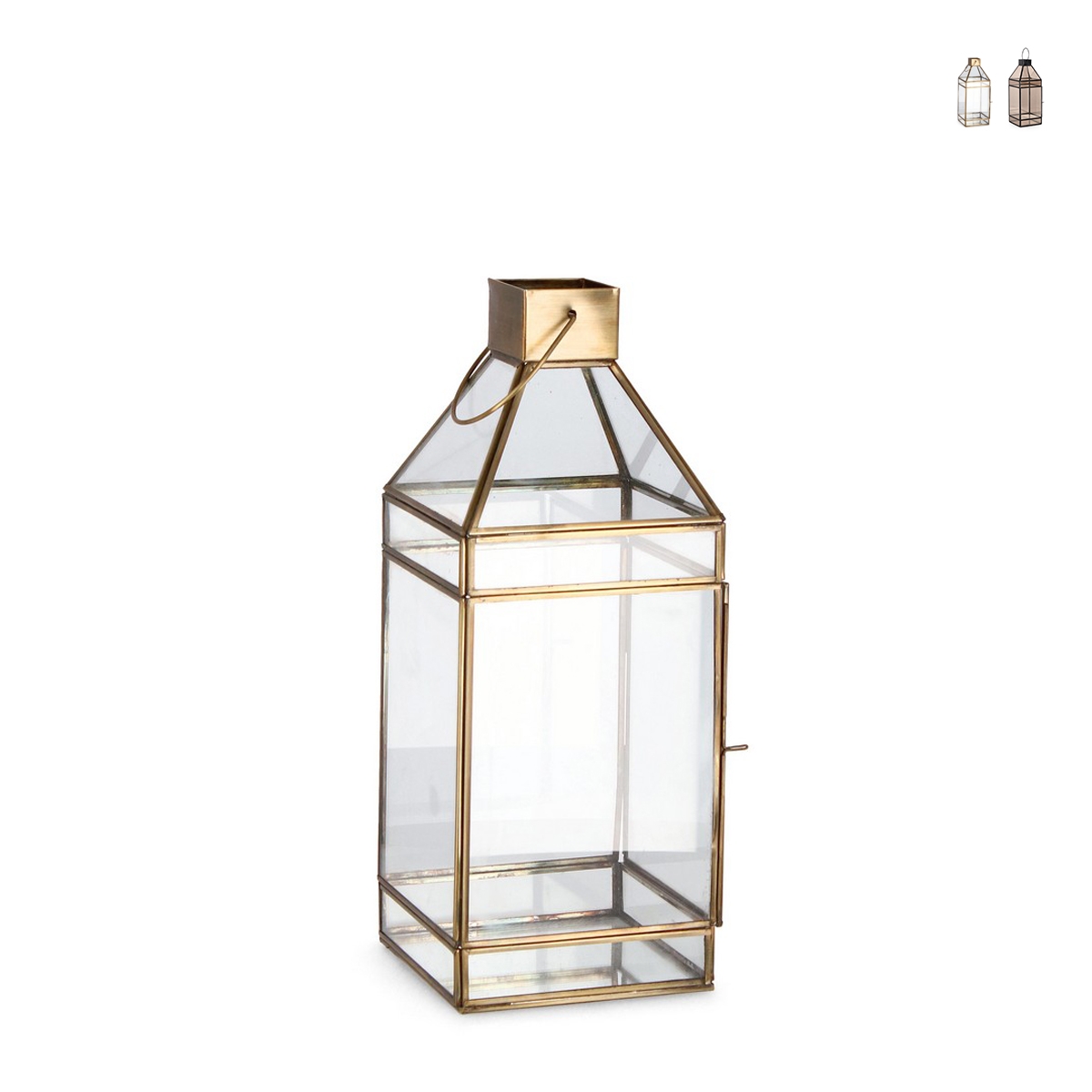 Lanterna de Metal para Velas de Interior 16x16x42cm Siwan