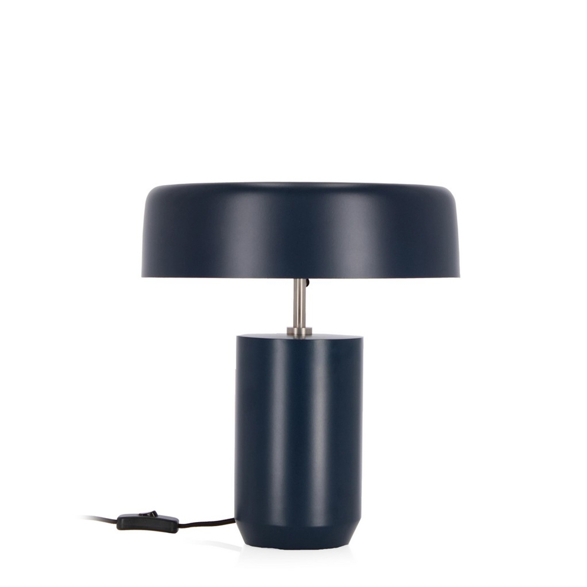 Candeeiro de mesa estilo vintage em metal azul Kaithal