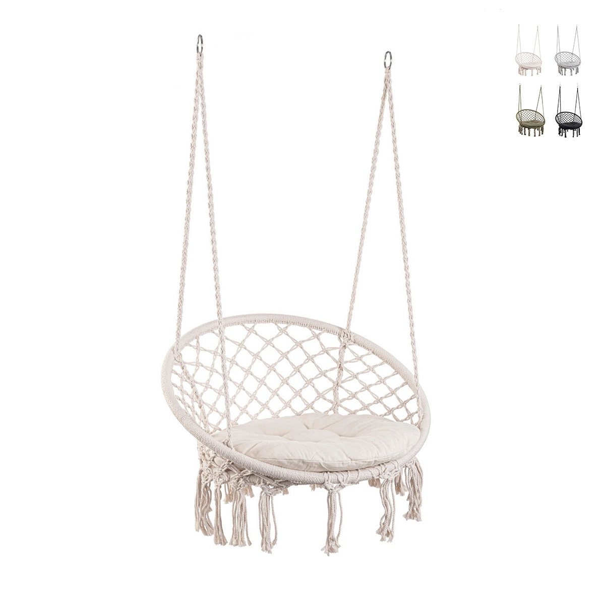Cadeira Suspensa de Jardim em Tecido 80x130cm Javier