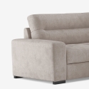 Sofá-cama 3 lugares com chaise longue direita com arrumação em tecido Kosta Catálogo