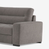 Sofá-cama de 3 lugares em tecido com chaise longue esquerda com arrumação Tivra Preço