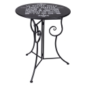 Conjunto mesa com 2 cadeiras dobráveis para exterior em ferro preto Pausa Perfetta Estoque