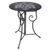 Conjunto mesa com 2 cadeiras dobráveis para exterior em ferro preto Pausa Perfetta Estoque