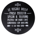 Conjunto mesa com 2 cadeiras dobráveis para exterior em ferro preto Pausa Perfetta Venda