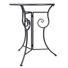 Conjunto mesa com 2 cadeiras dobráveis para exterior em ferro preto Pausa Perfetta Escolha