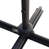 Guarda-sol de jardim 3x3 em alumínio com mastro lateral giratório Deluxe Descontos