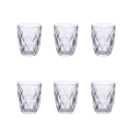 Conjunto de 6 copos de água 340 ml em vidro transparente Celine Promoção