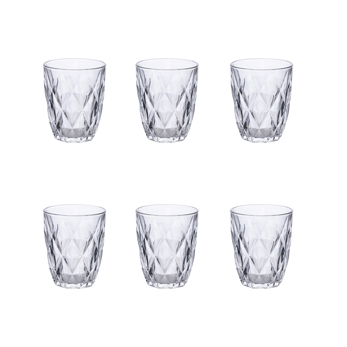 Conjunto de 6 copos de água 340 ml em vidro transparente Celine Promoção Conjunto de 6 copos de água 340 ml em vidro transparente Celine Promoção