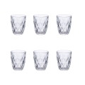 Conjunto de 6 copos de água 340 ml em vidro transparente Celine Promoção