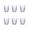 Conjunto de 6 copos de água 340 ml em vidro transparente Celine Promoção