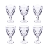 Conjunto de 6 copos em vidro transparente Elizabeth 340 ml Promoção