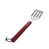 Conjunto de 4 utensílios para churrasco em aço inoxidável e tábua de madeira Pyros Saldos