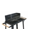 Churrasqueira a carvão com rodas e grelha ajustável 48x28cm Noxor Saldos