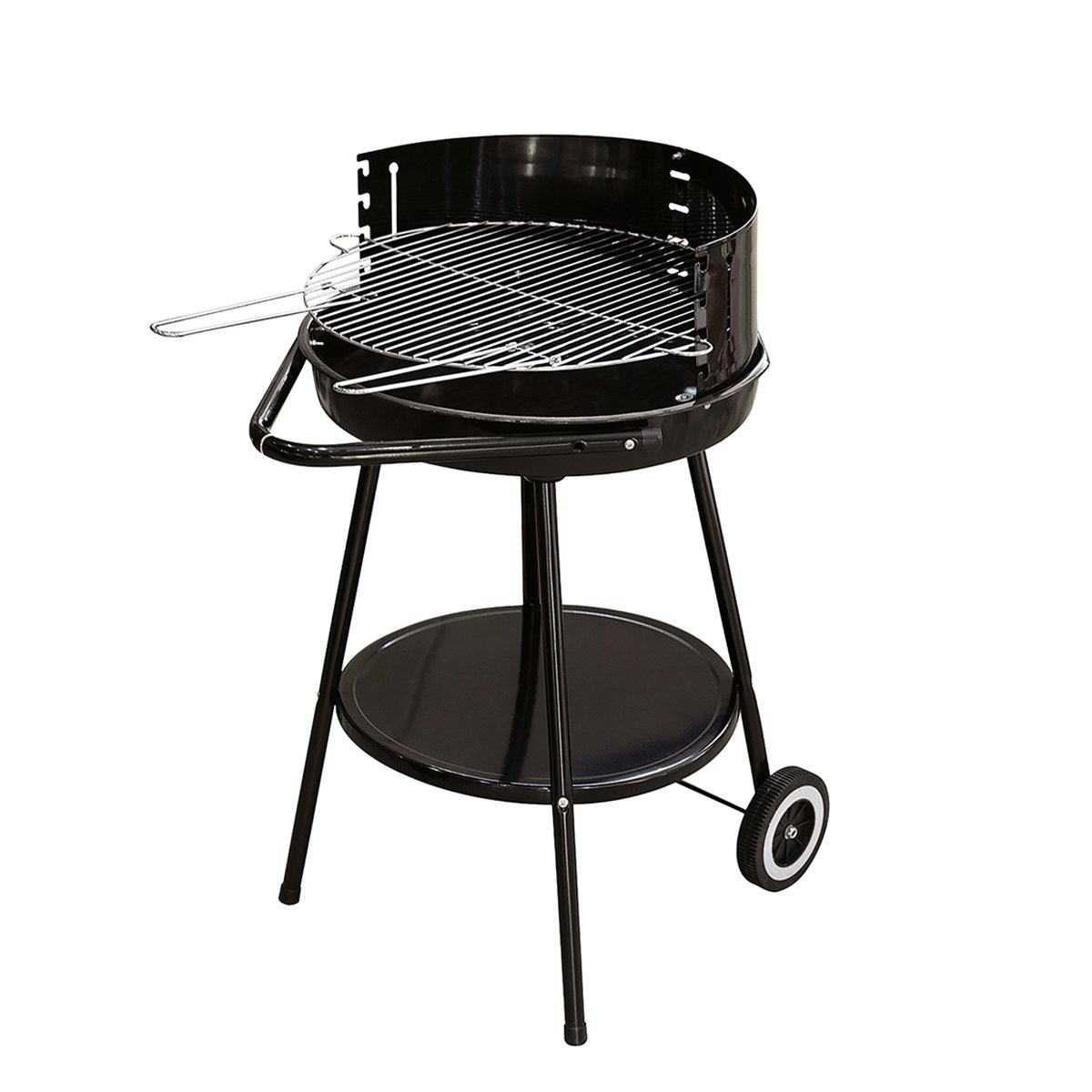 Churrasqueira a Carvão Pipra Redonda com Grelha Ajustável Ø 48cm e Rodas Promoção Churrasqueira a Carvão Pipra Redonda com Grelha Ajustável Ø 48cm e Rodas Promoção
