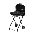 Churrasqueira a carvão com rodas e tampa 49x83x47cm Toska Promoção
