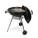 Churrasqueira a carvão redonda grelha 55cm com tampa e rodas Ardena Promoção