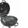Barbecue a carvão redondo Ø57x90cm com rodas e tampa Seara Escolha