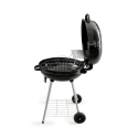 Barbecue a carvão redondo Ø57x90cm com rodas e tampa Seara Características