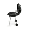 Barbecue a carvão redondo Ø57x90cm com rodas e tampa Seara Características