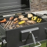 Barbecue a carvão com tampa, grelha ajustável e rodas Grilla Venda