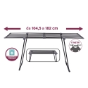 Estendal extensível interior exterior metal 17m preto Laundry Catálogo