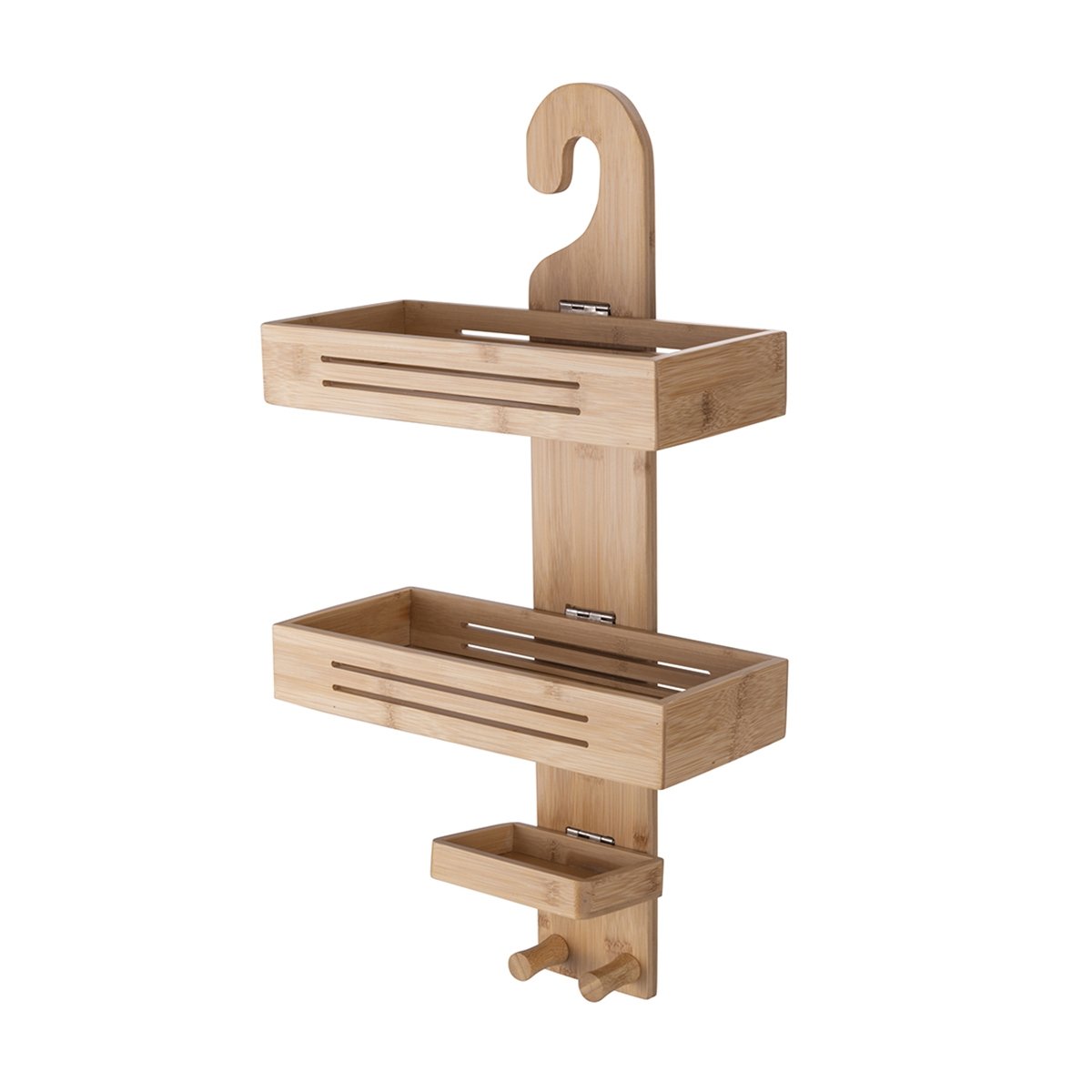 Organizador de parede para duche com 3 prateleiras em bambu Stova Promoção Organizador de parede para duche com 3 prateleiras em bambu Stova Promoção