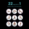 Banco de musculação abdominal multifunções 22 em 1 dobrável Power Fit Modelo