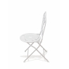 Conjunto de mesa e 2 cadeiras de exterior em ferro branco Provence Breakfast Descontos