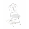 Conjunto de mesa e 2 cadeiras de exterior em ferro branco Provence Breakfast Catálogo