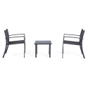 Conjunto de Jardim com 2 Cadeiras Modernas e Mesa 45x45cm Bizzotto Auri Venda