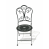 Conjunto Mesa com 2 Cadeiras Dobráveis para Exterior em Ferro Preto Provence Breakfast Descontos