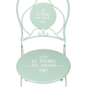 Conjunto de mesa e 2 cadeiras dobráveis para exterior verde Le Regole dell'Aperitivo Oferta