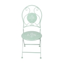 Conjunto de mesa e 2 cadeiras dobráveis para exterior verde Le Regole dell'Aperitivo Estoque