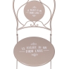Conjunto de mesa para exterior com 2 cadeiras dobráveis Le Regole di un Buon Caffè Escolha