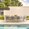 Tapete retangular 160x230 para exterior e interior bege dourado Bizzotto Marcel Descontos