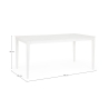 Mesa de exterior moderna 160x90cm em alumínio Bizzotto Nebula Medidas