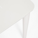 Mesa de exterior moderna 160x90cm em alumínio Bizzotto Nebula Estoque