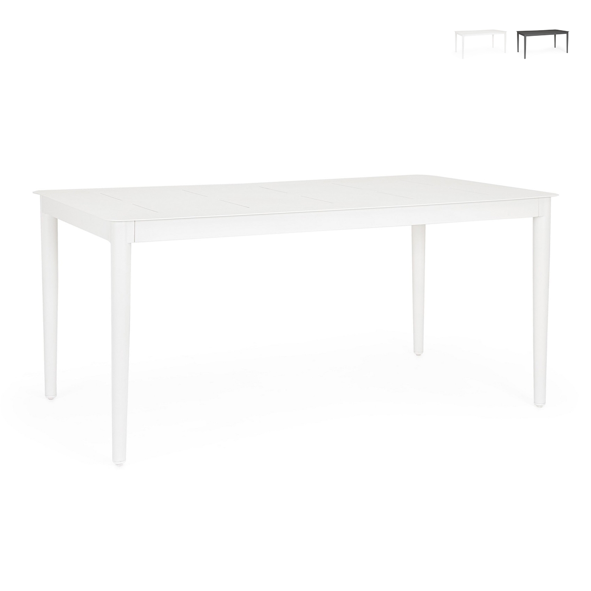 Mesa de exterior moderna 160x90cm em alumínio Bizzotto Nebula Promoção