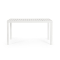 Mesa de exterior moderna retangular 130x68cm em alumínio Bizzotto Hilde Catálogo