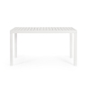 Mesa de exterior moderna retangular 130x68cm em alumínio Bizzotto Hilde Catálogo