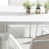 Mesa de exterior moderna retangular 130x68cm em alumínio Bizzotto Hilde Modelo