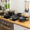 Conjunto de Cozinhas 10 Peças em Alumínio Antiaderente Fuji Escolha