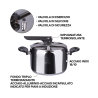 Panela de pressão 5L em aço inoxidável para fogão de indução Nabo Modelo