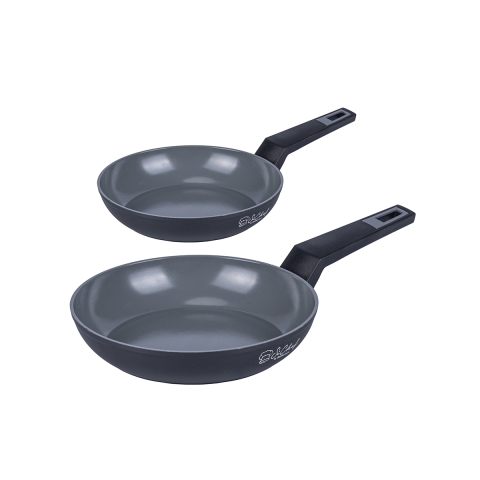 Conjunto de 2 frigideiras de alumínio com revestimento cerâmico antiaderente Berlino Promoção