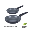 Conjunto de 2 frigideiras de alumínio com revestimento cerâmico antiaderente Berlino Oferta