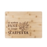 Tábua de cozinha em madeira 39x28cm Si scrive pane, si legge scarpetta Promoção