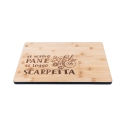 Tábua de cozinha em madeira 39x28cm Si scrive pane, si legge scarpetta Oferta