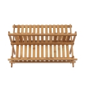 Escorredor de pratos e copos dobrável em bambu 45x28x25 cm Ravi Catálogo