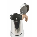 Cafeteira moka 6 chávenas em aço inoxidável com cabo efeito madeira Riko Oferta